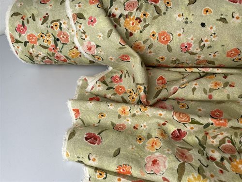 Råsilke - unik silke med fine blomster